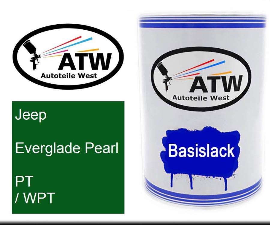 Jeep, Everglade Pearl, PT / WPT: 500ml Lackdose, von ATW Autoteile West.